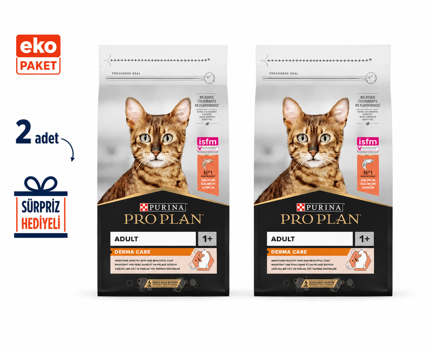Proplan Elegant Derma Plus Somonlu Yetişkin Kedi Maması 3 Kg