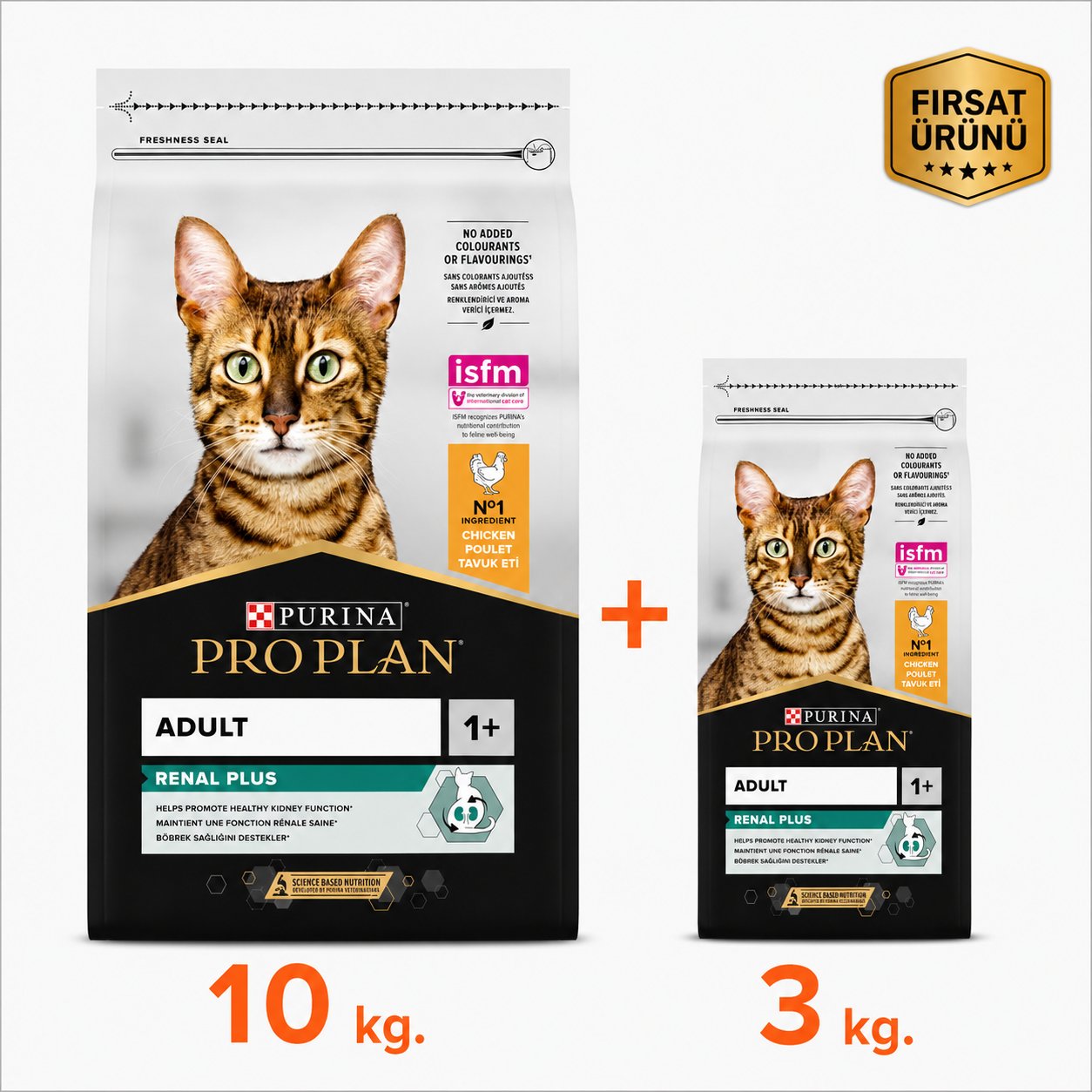 ProPlan Orijinal Tavuklu Yetişkin Kuru Kedi Maması 10 Kg + 3 Kg Fırsat Ürünü