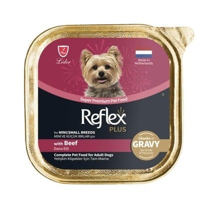 Reflex Plus Dana Etli Mini ve Küçük Irk Yetişkin Köpek Konservesi 85 Gr