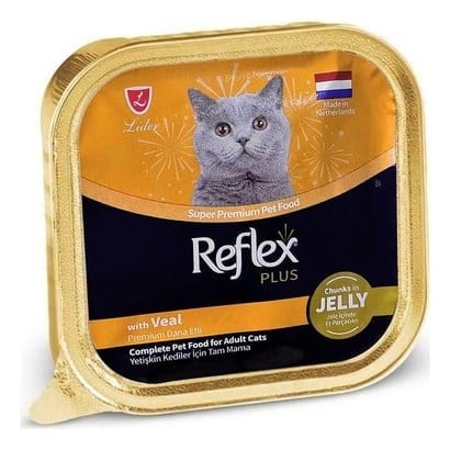 Reflex Plus Jöleli Dana Etli Yetişkin Kedi Konservesi 85 Gr