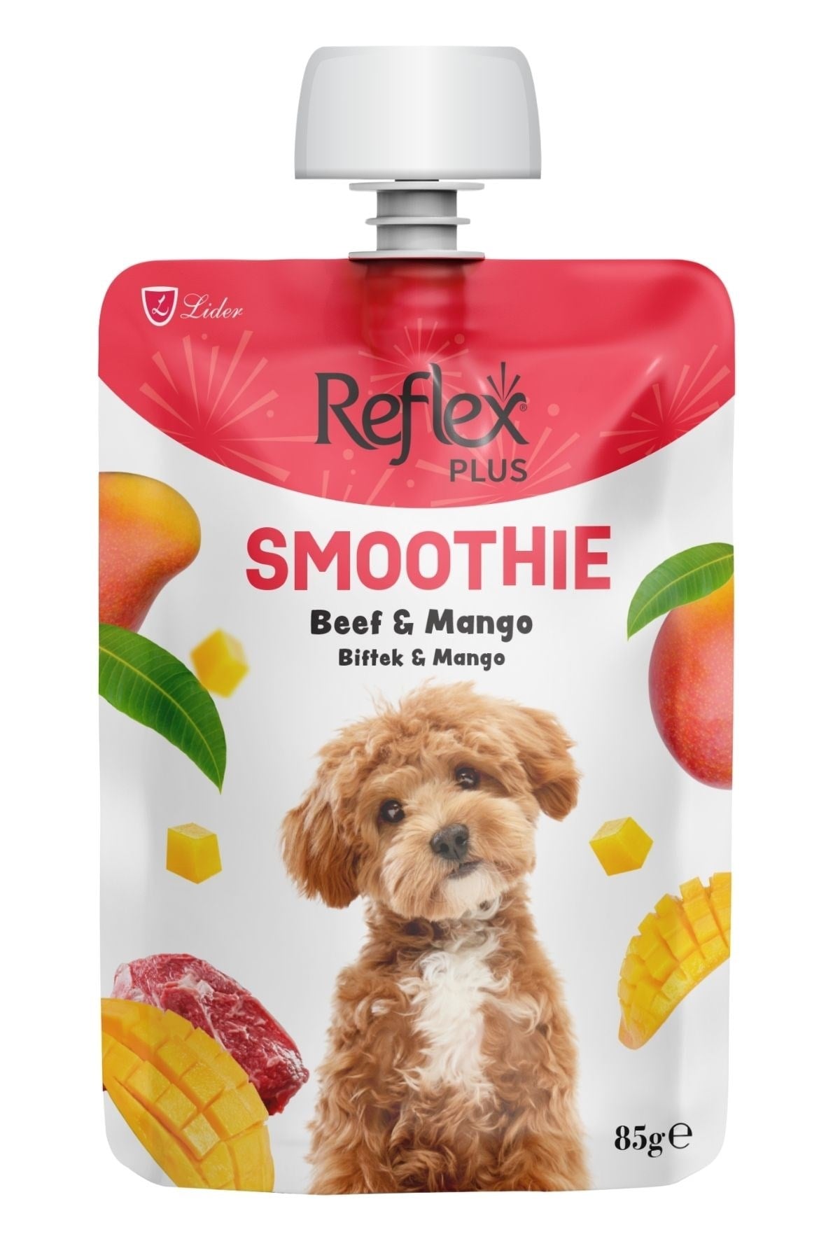 Reflex Plus Smoothie Biftek ve Mangolu Sıvı Köpek Ödülü 85 Gr