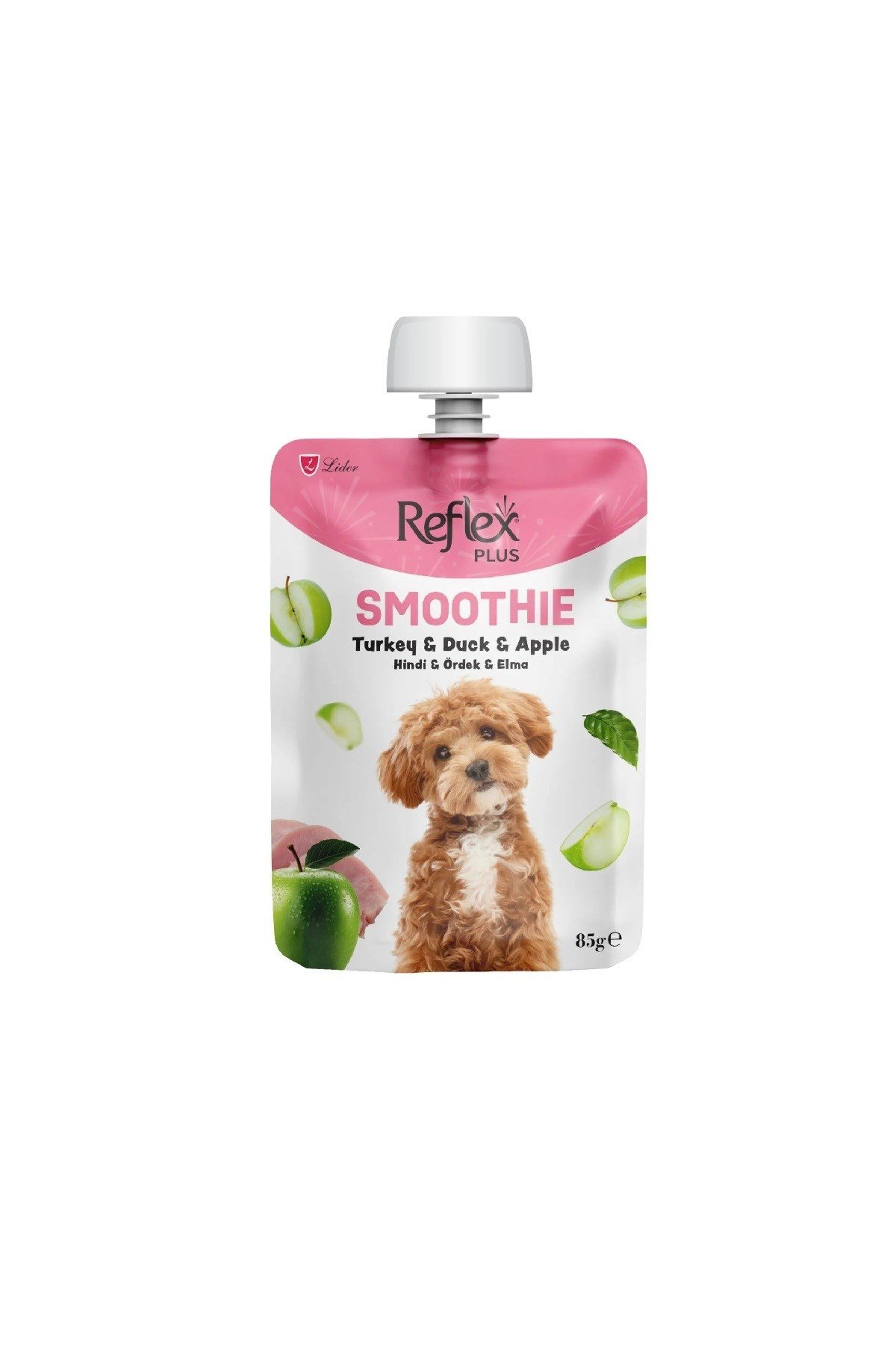 Reflex Plus Smoothie Hindi Etli, Ördekli ve Elmalı Sıvı Yavru Köpek Ödülü 85 Gr