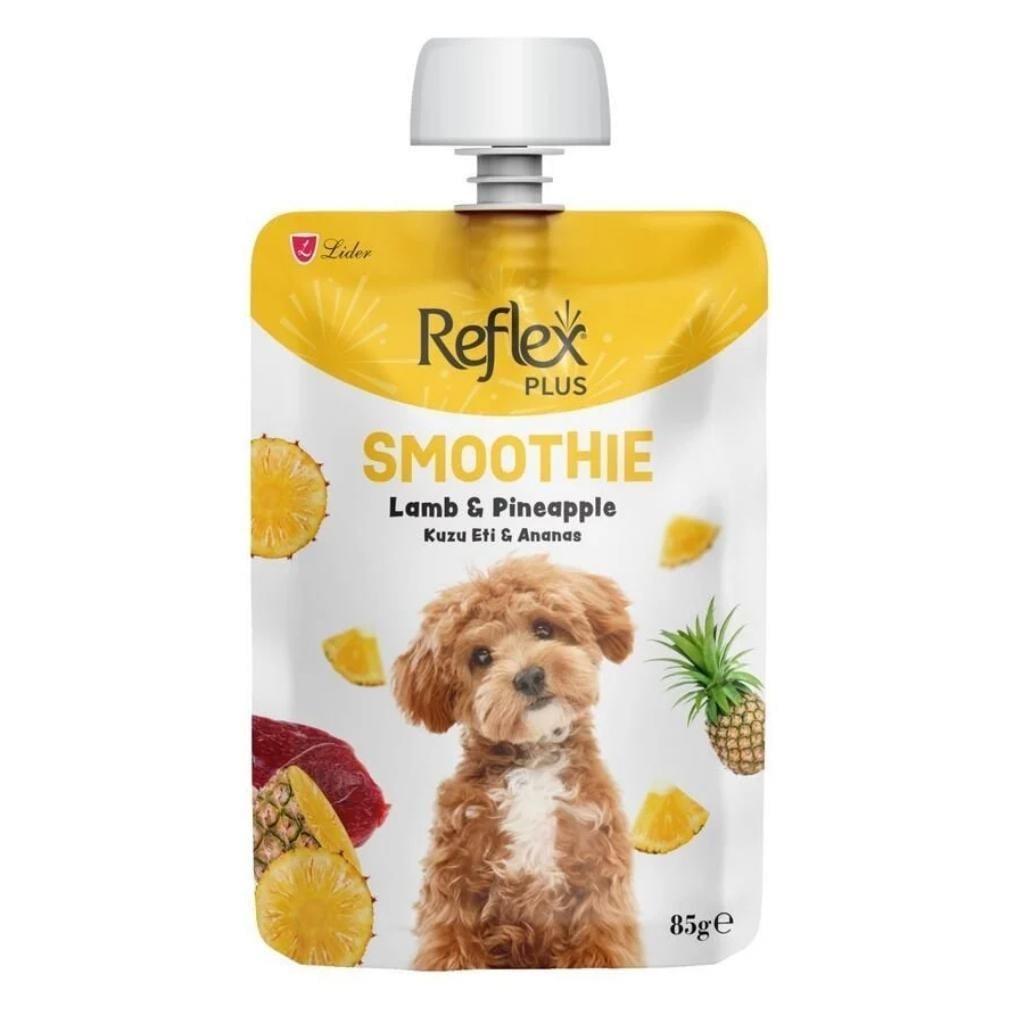 Reflex Plus Smoothie Kuzu Etli ve Ananaslı Sıvı Köpek Ödülü 85 Gr
