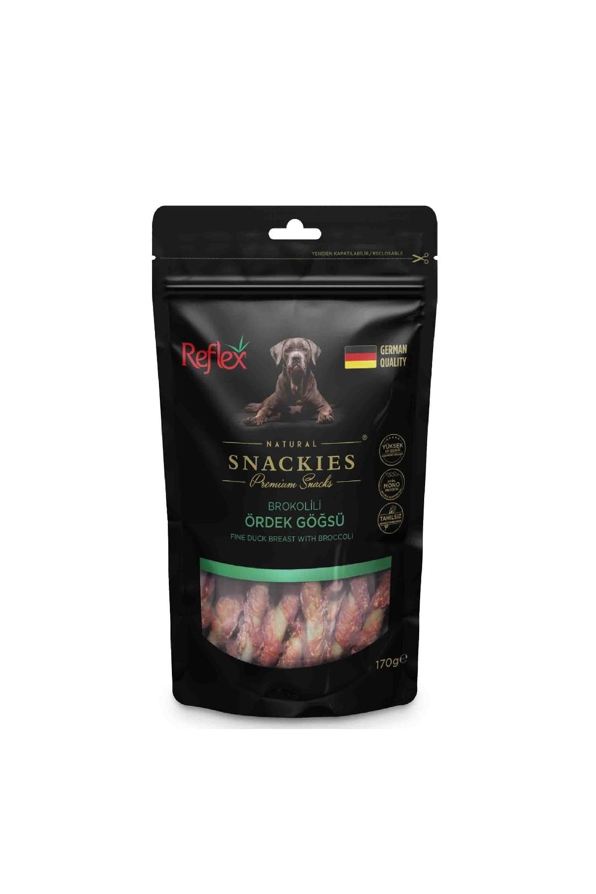 Reflex Snackies Brokoli Ördek Göğsü Köpek Ödülü 170 Gr
