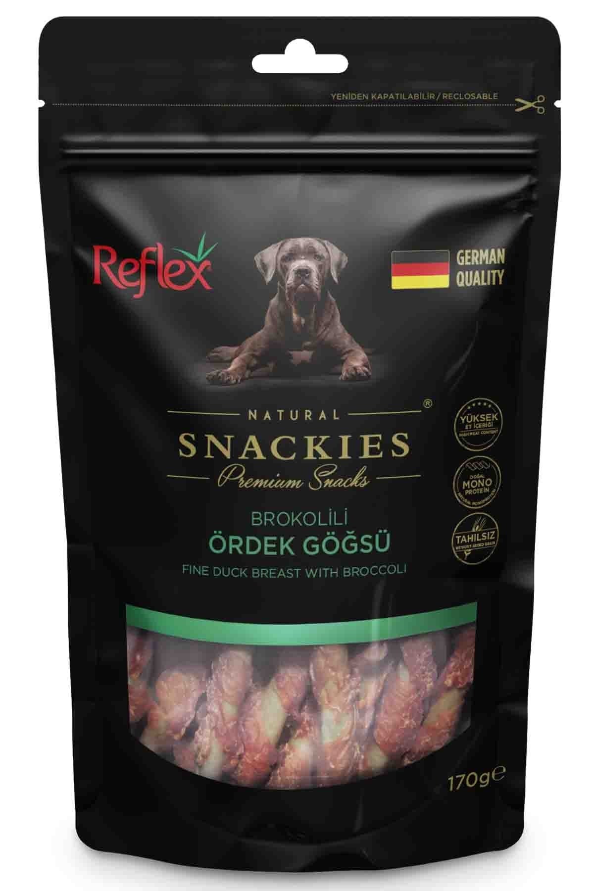 Reflex Snackies Brokoli Ördek Göğsü Köpek Ödülü 170 Gr