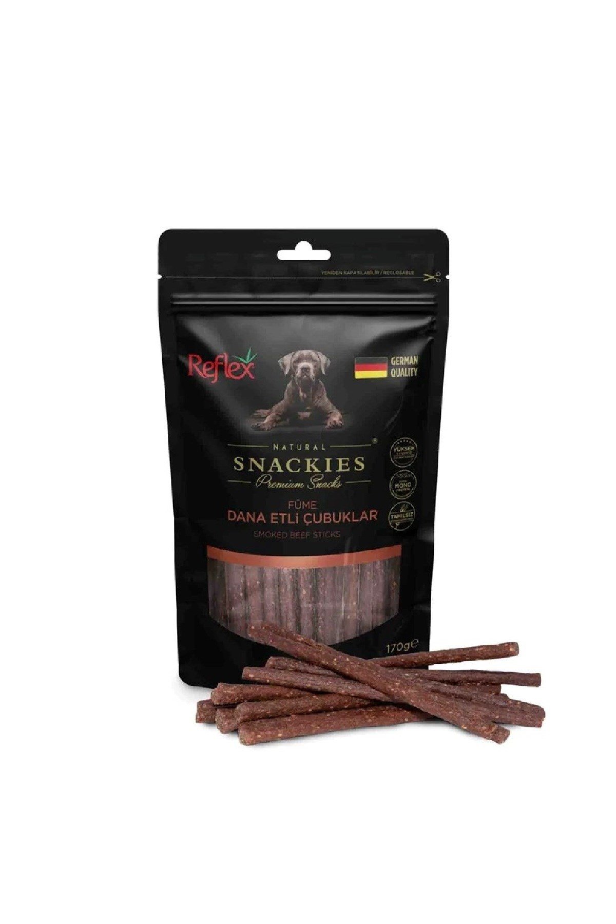 Reflex Snackies Füme Dana Etli Köpek Ödül Çubuğu 170 Gr