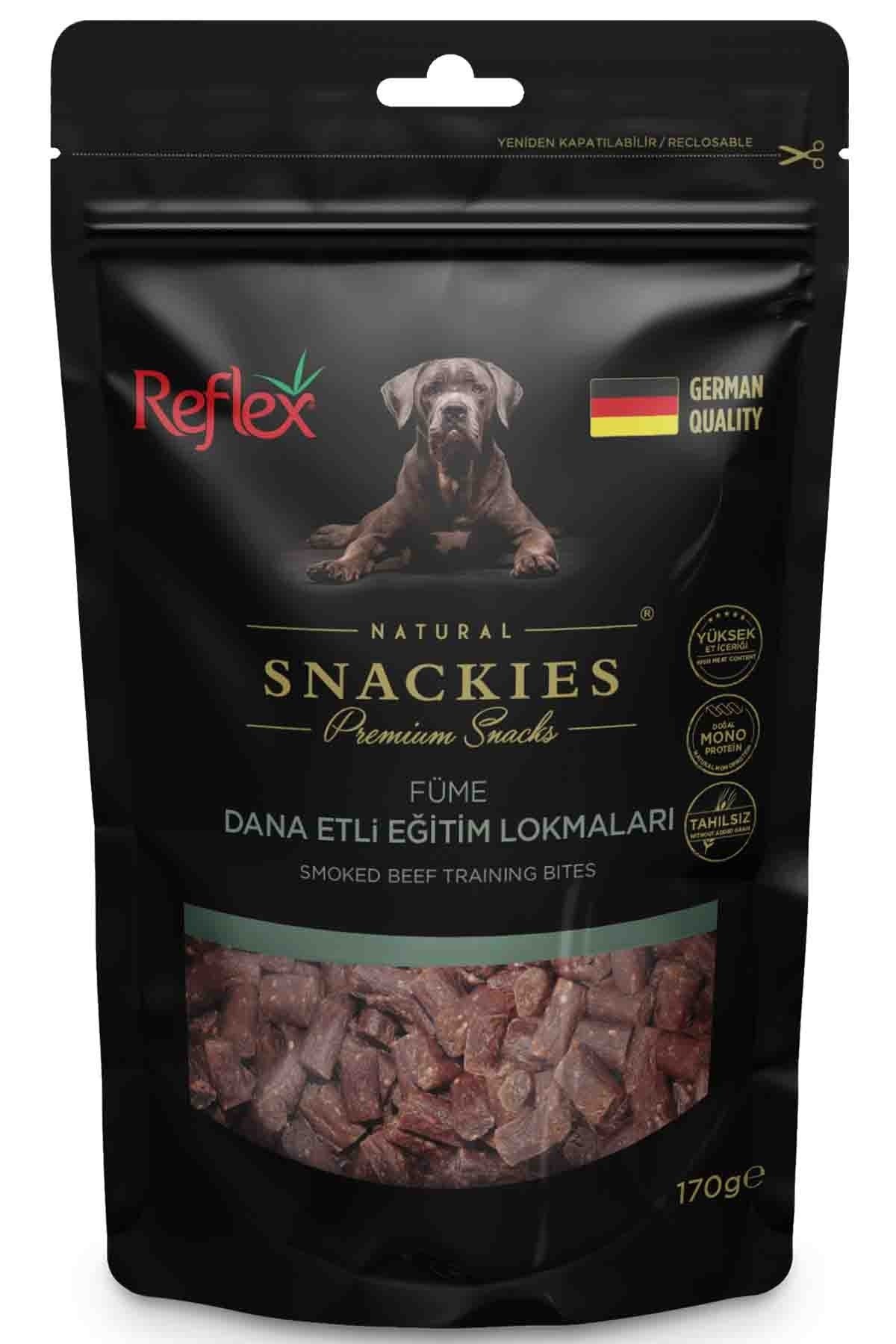 Reflex Snackies Füme Dana Etli Yetişkin Lokmalık Köpek Ödülü 170 Gr