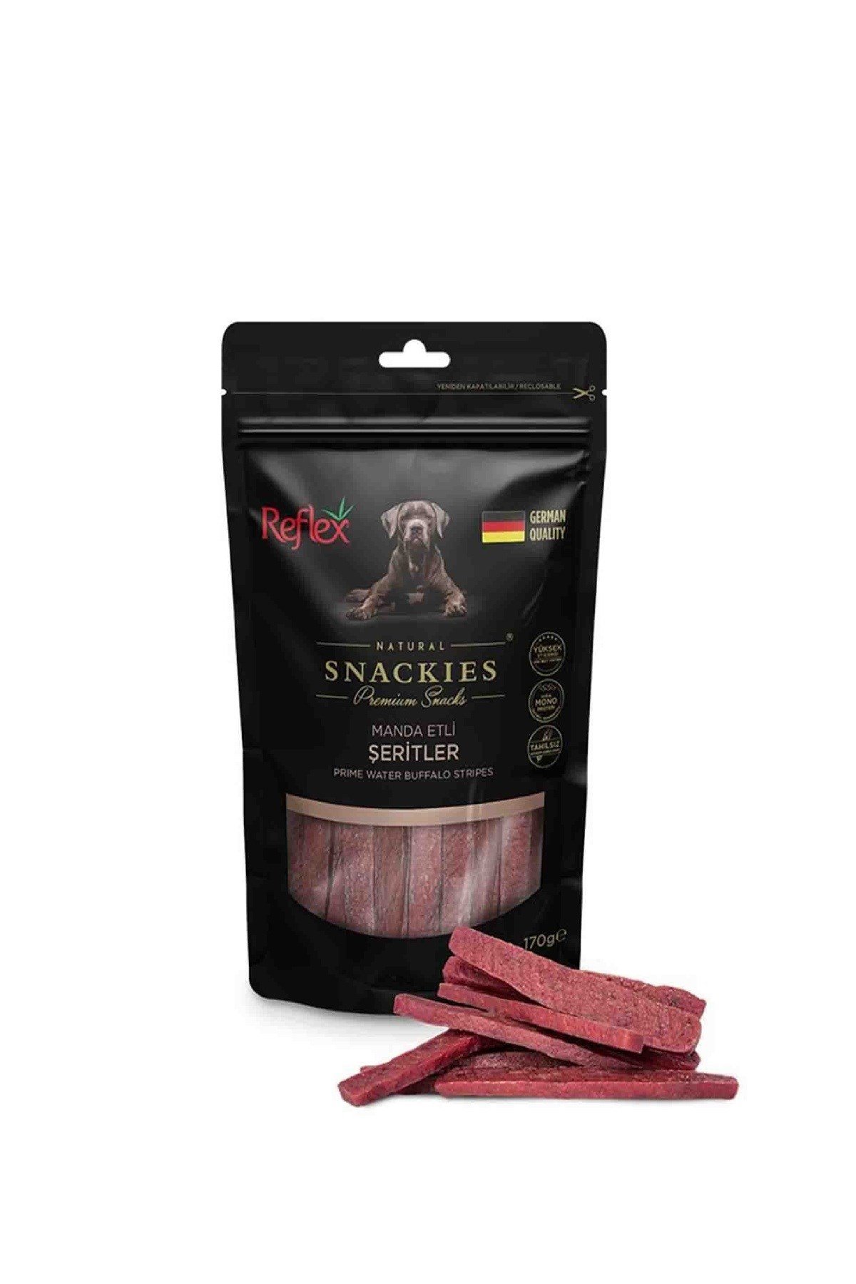 Reflex Snackies Manda Etli Şerit Köpek Ödülü 170 Gr