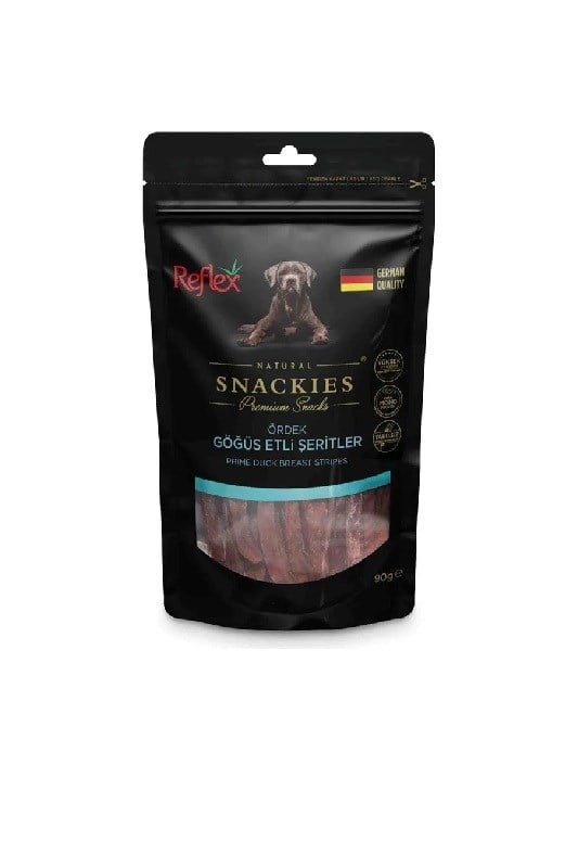Reflex Snackies Ördek Göğüs Etli Şeritler Köpek Ödül Maması 90gr