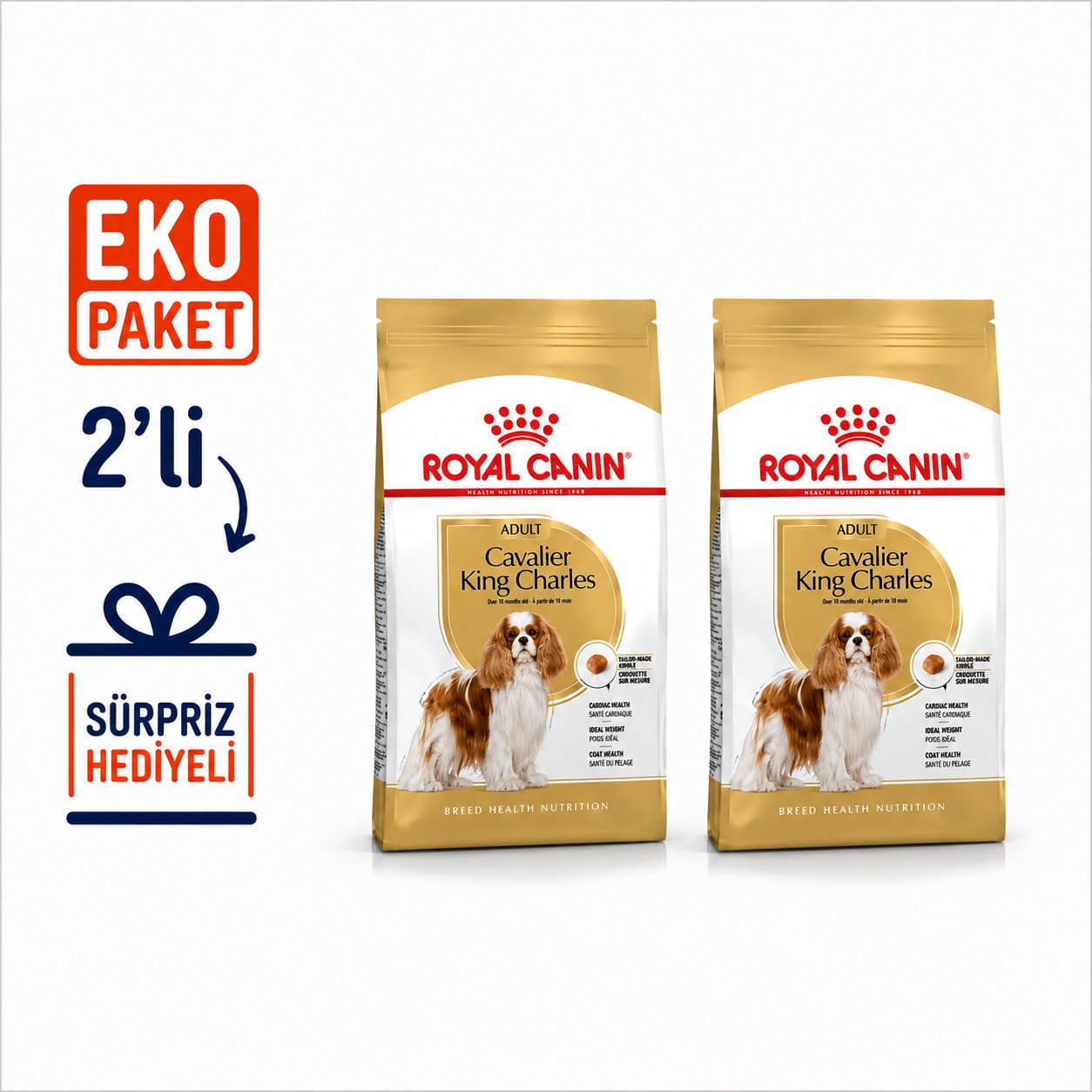 Royal Canin Cavalier King Charles 27 Yetişkin Köpek Maması 3 Kg X 2'li Eko Paket 