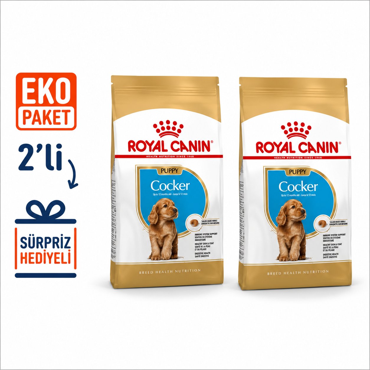 Royal Canin Cocker Junior Yavru Köpek Maması 3 Kg X 2 'li Eko Paket 