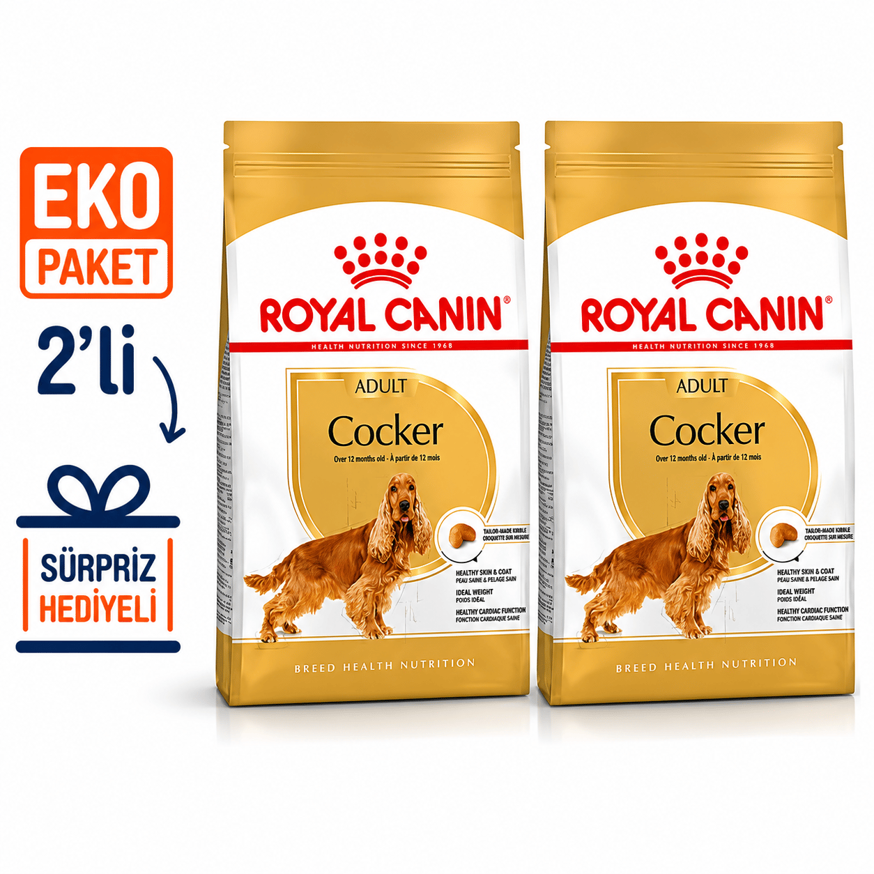 Royal Canin Cocker Spaniel 25 Köpek Maması 3 Kg X 2'li Eko Paket 