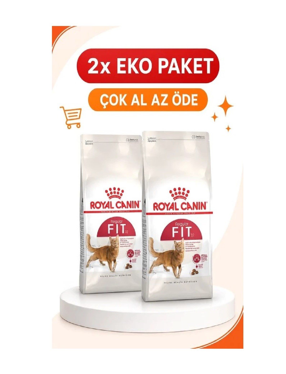 Royal Canin Fit 32 Kuru Kedi Maması 10 Kg X 2'li Eko Paket