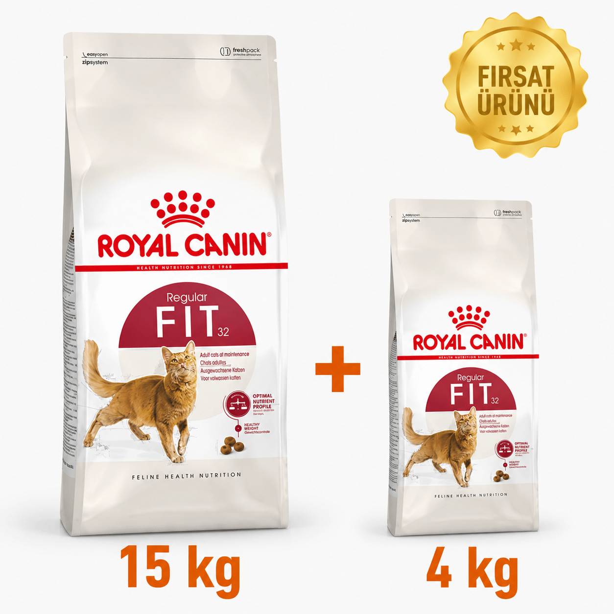Royal Canin Fit 32 Kuru Kedi Maması 15 Kg + 4 Kg Fırsat Ürünü