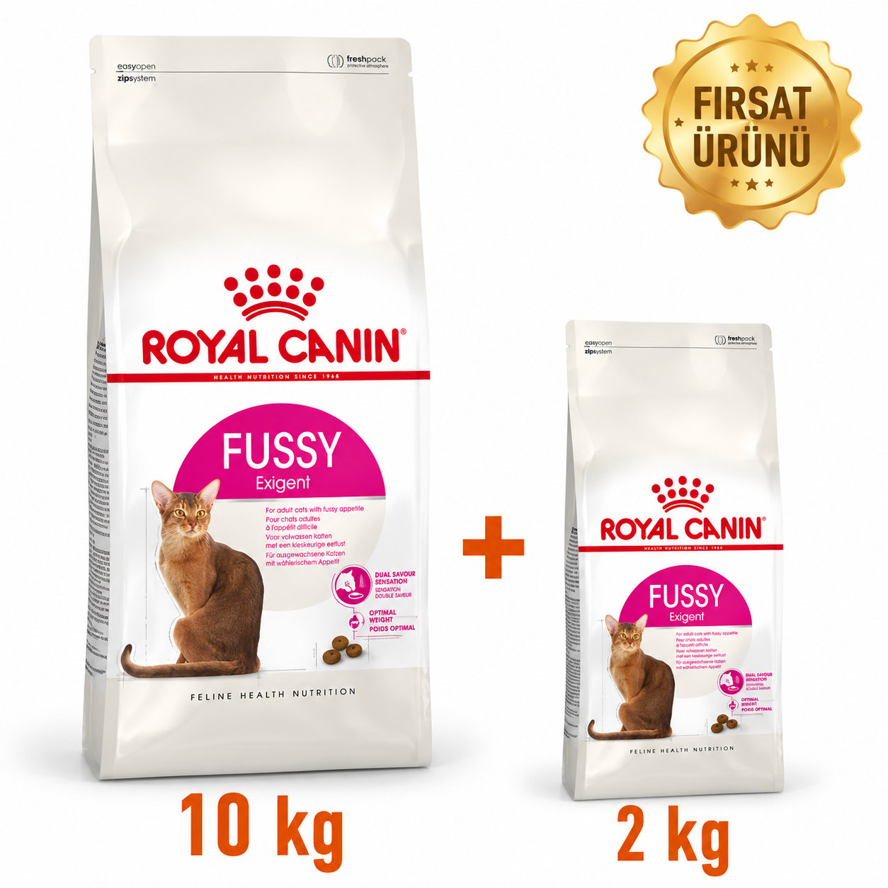 Royal Canin Fussy Exigent Kuru Kedi Maması 10 Kg + 2 Kg Fırsat Ürünü