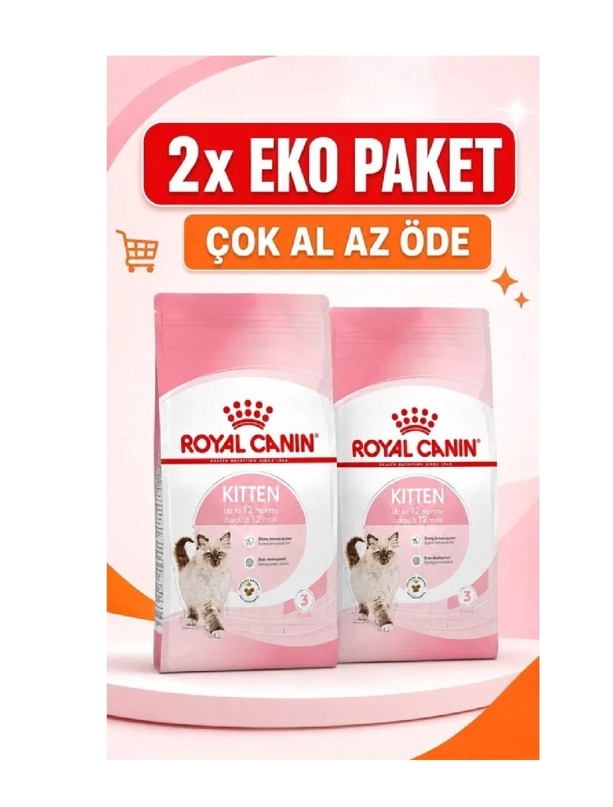 Royal Canin Kitten Yavru Kedi Maması 10 Kg X 2'li Eko Paket