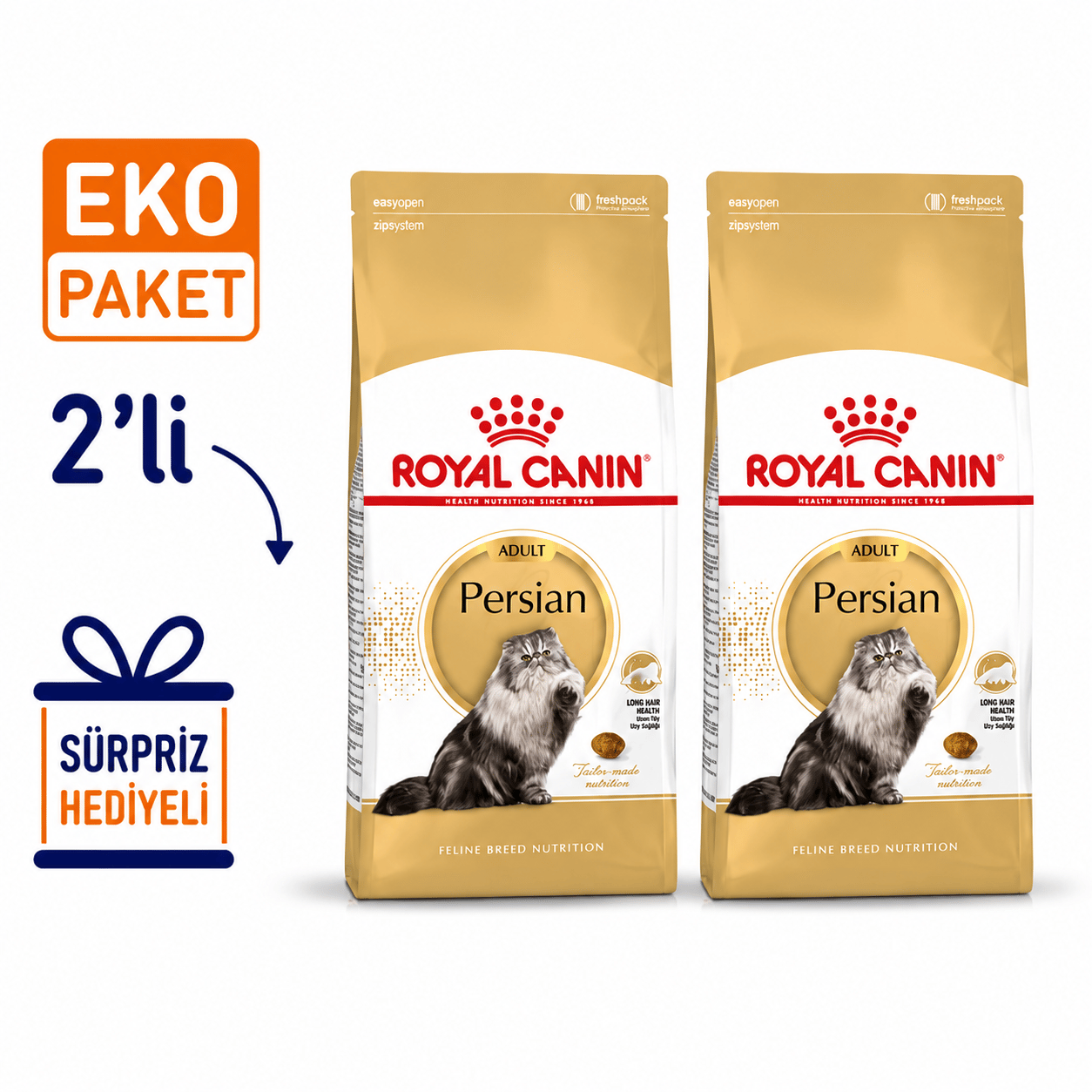 Royal Canin Persian Adult Kuru Kedi Maması 4 kg X 2'li Eko Paket