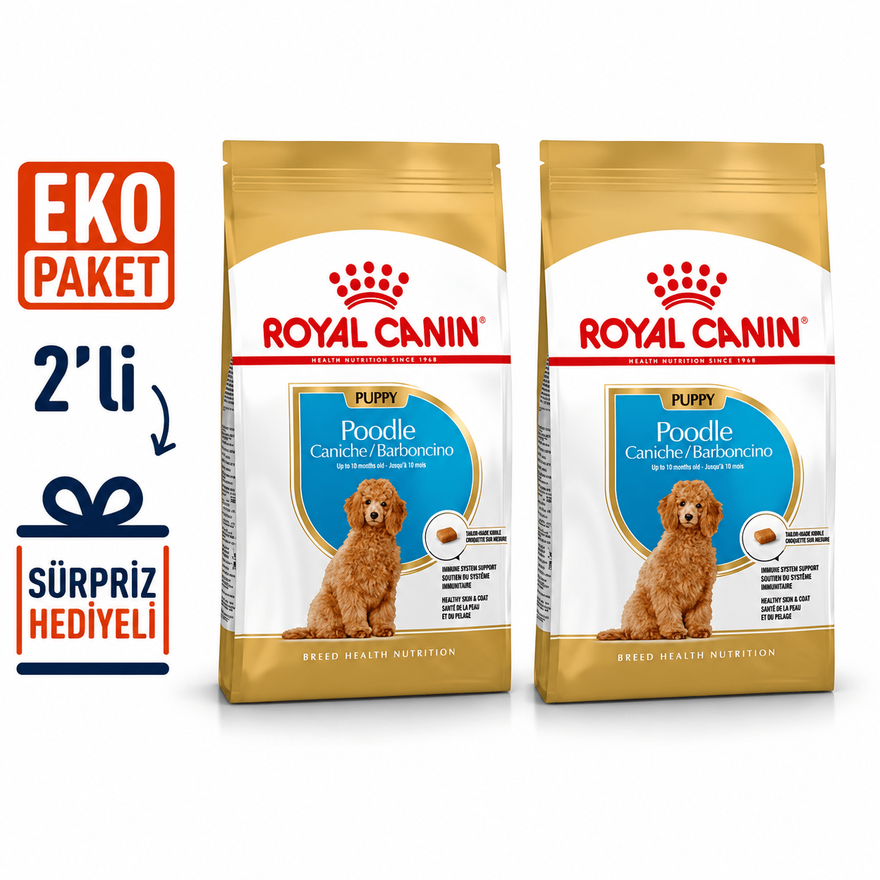 Royal Canin Poodle Junior Yavru Köpek Maması 3 Kg X 2'li Eko Paket