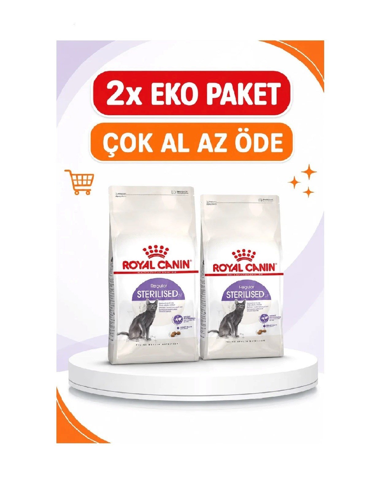 Royal Canin Sterilised 37 Kısırlaştırılmış Kuru Kedi Maması 10 Kg X 2'li Eko Paket 
