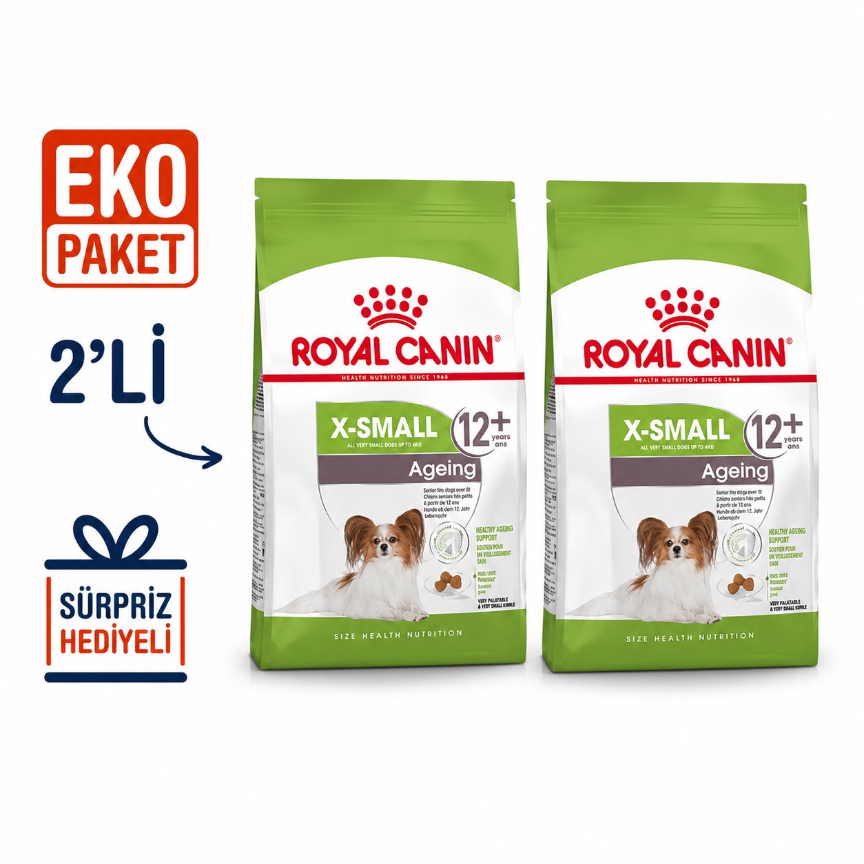 Royal Canin XSmall Ageing 12 Yaş Üzeri Köpek Maması 1.5 Kg X 2'li Eko Paket 