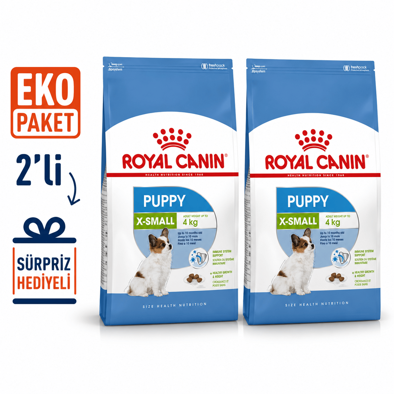 Royal Canin Xsmall Puppy Yavru Köpek Maması 3 Kg X 2'li Eko Paket 