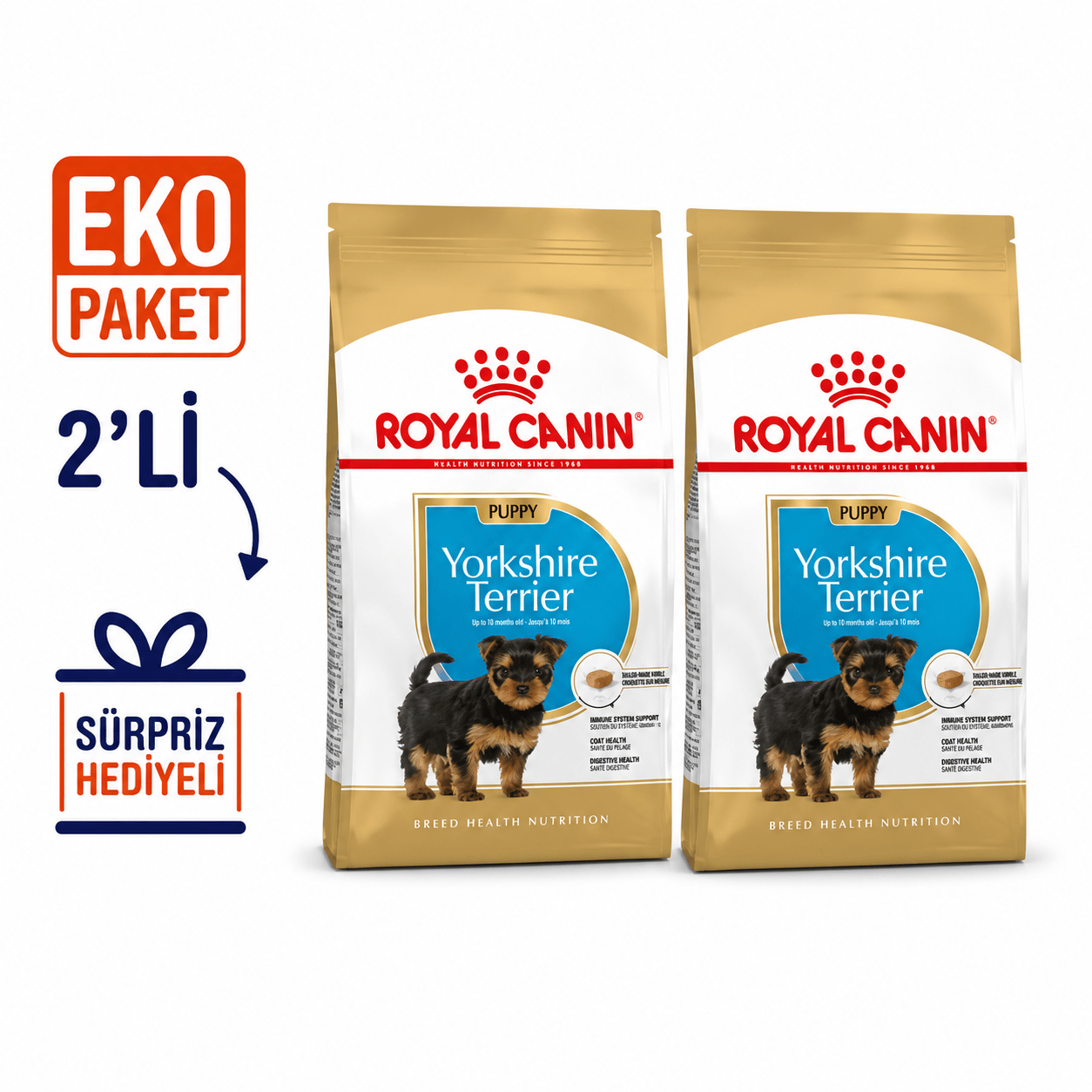 Royal Canin Yorkshire Terrier Yavru Köpek 1,5 Kg X 2'li Eko Paket 