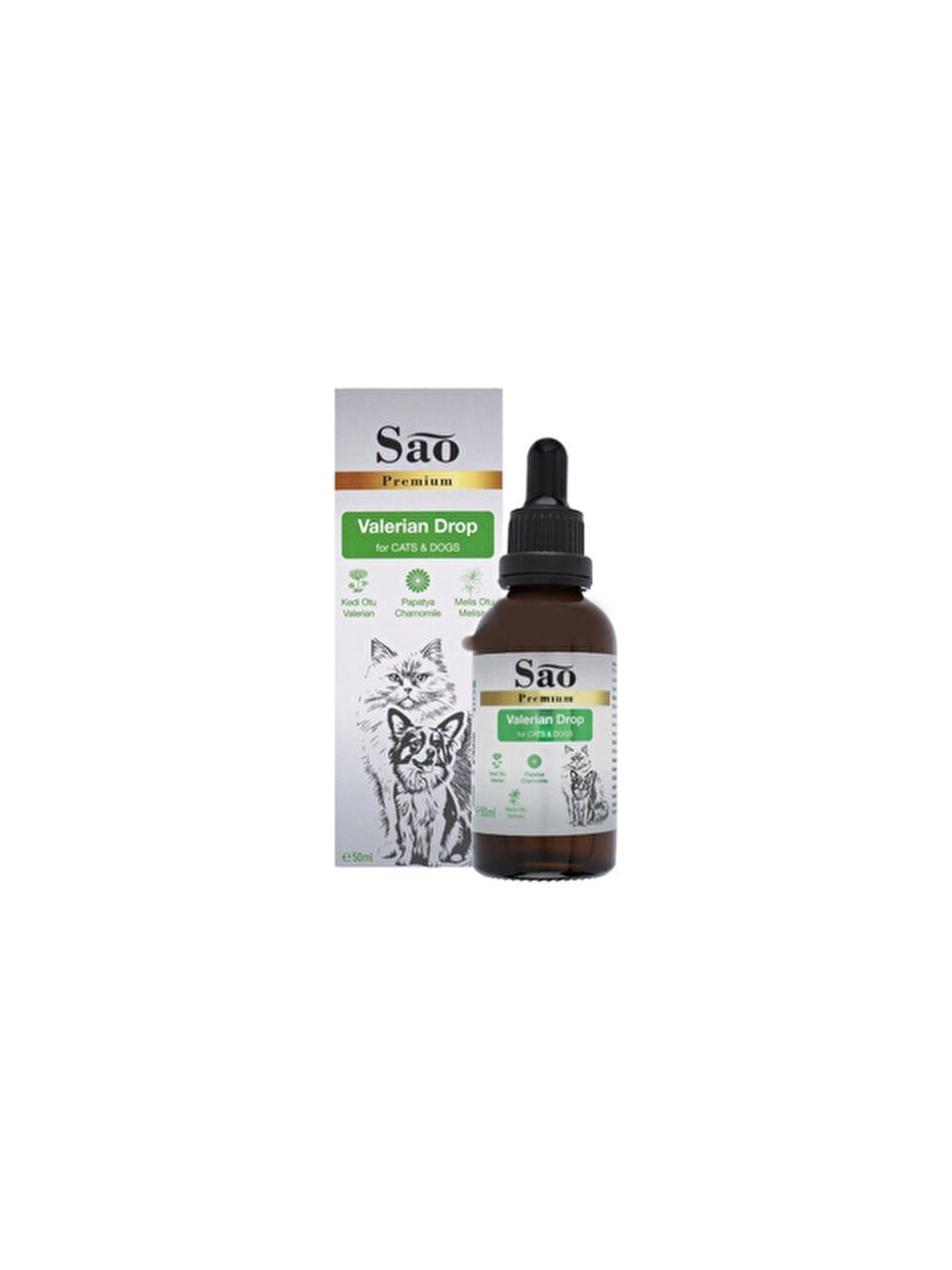 SAO PREMİUM VALERİAN DROP FOR CATS & DOGS 50 ML 