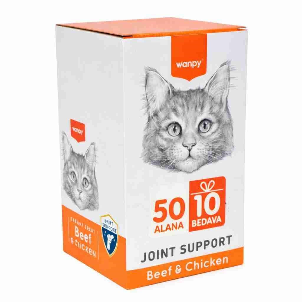 Wanpy Joint Support Sığır Eti Tavuklu Krema Kedi Ödül Maması 14 gr (60 AL 50 ÖDE)