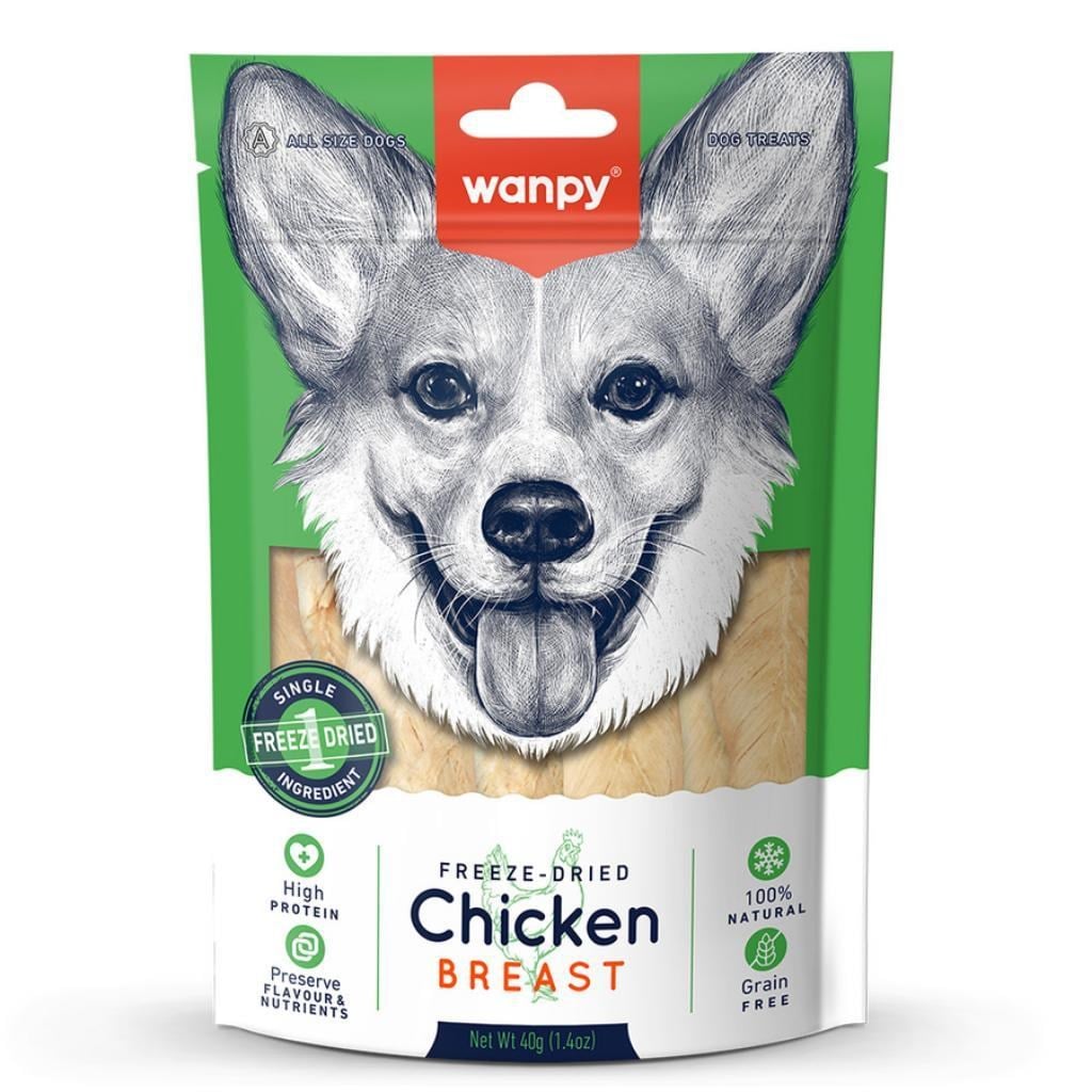Wanpy Köpek Dondurularak Kurutulmuş Tavuk Göğüs 40 Gr