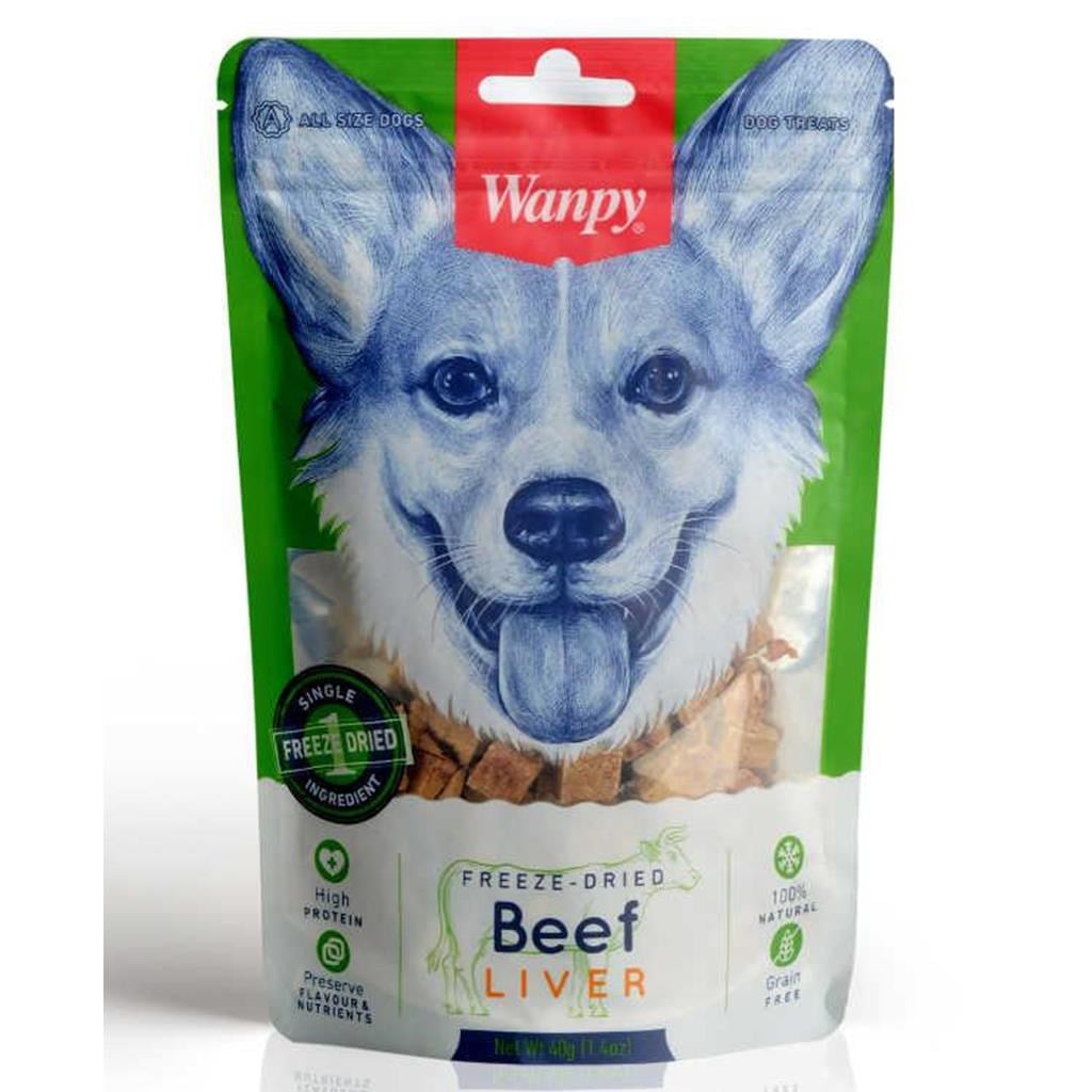 Wanpy Kurutulmuş Dana Ciğeri 40 Gr Köpek Ödülü