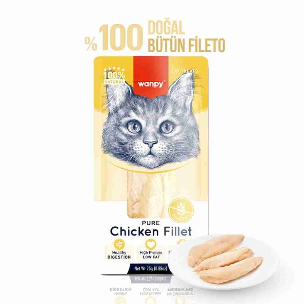 Wanpy Tavuk Fileto Kedi Ödülü 25 Gr