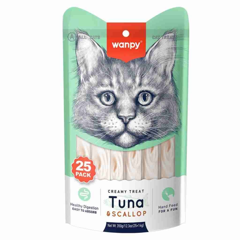 Wanpy Ton & Deniz Taraklı Sıvı Ödül Maması 25×14 Gr