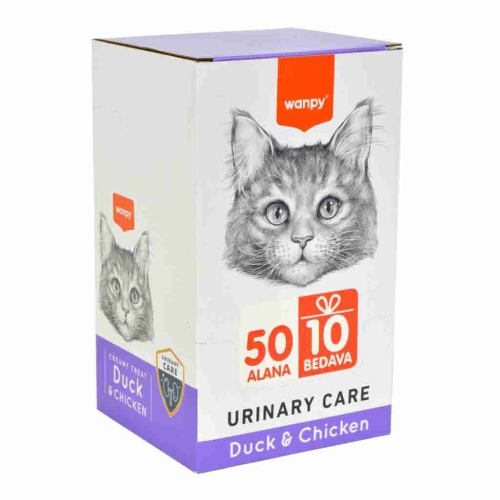 Wanpy Urinary Care Ördekli ve Tavuklu Krema Kedi Ödül Maması 14gr (60 AL 50 ÖDE)