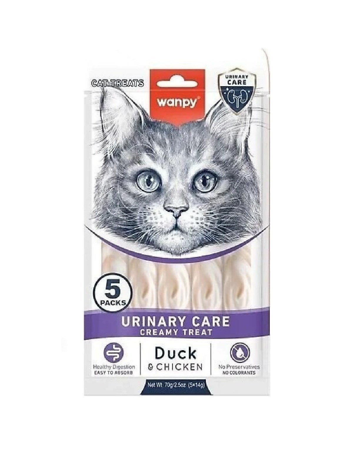 Wanpy Urinary Care Ördek&Tavuklu Kedi Ödülü 5x14gr