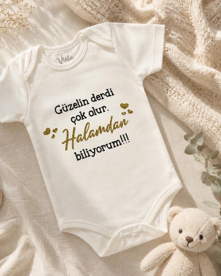 Kişiselleştirilmiş Hediyelik Zıbın (%100 Pamuk)