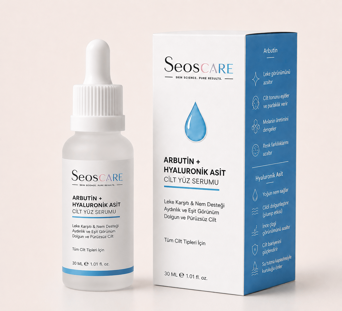 Arbutin & Hyaluronik Asit Leke Karşıtı Yoğun Nem Cilt Serumu 30 ml