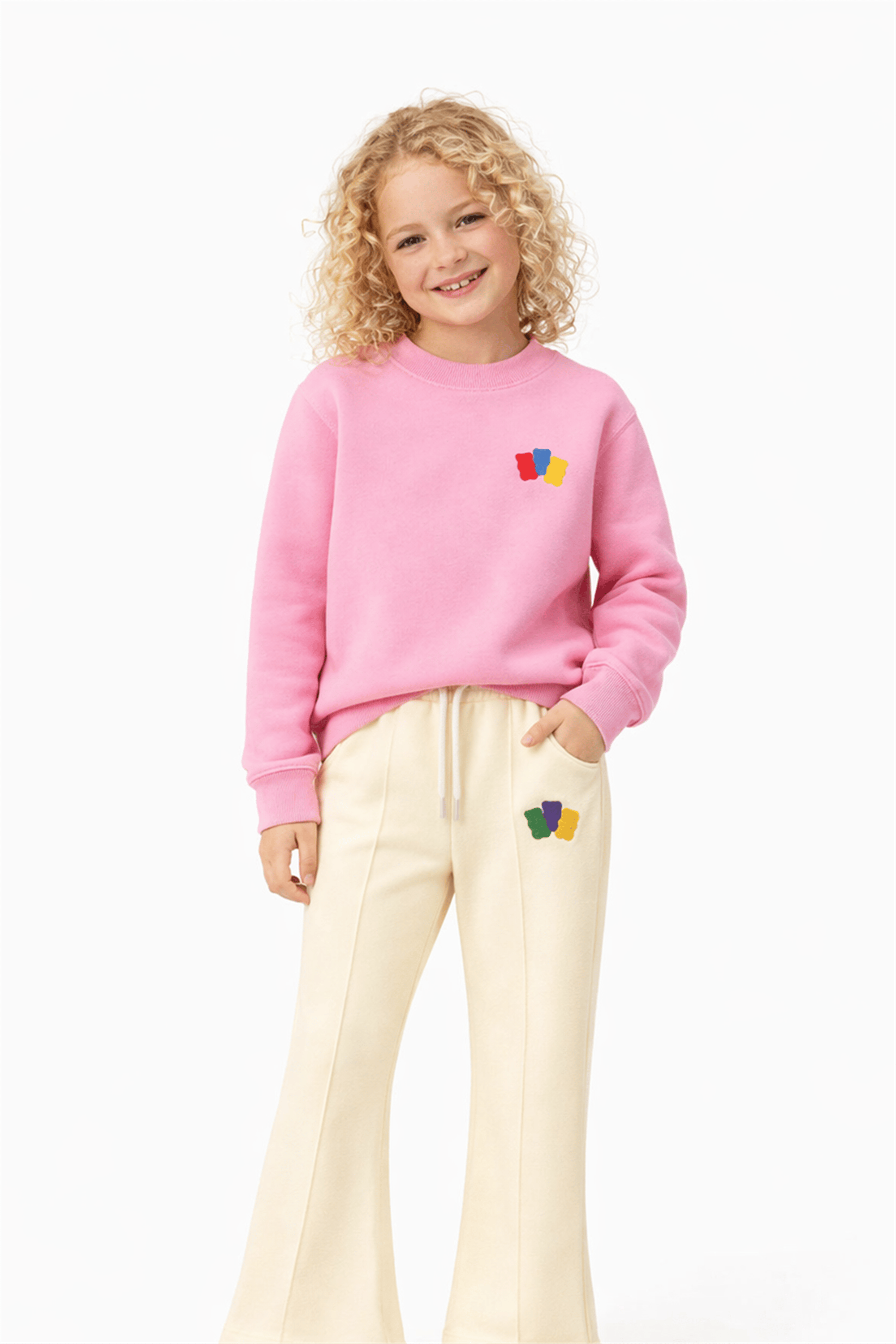 Haribo Logo Detaylı Unisex Çocuk Bol Paça Eşofman Altı