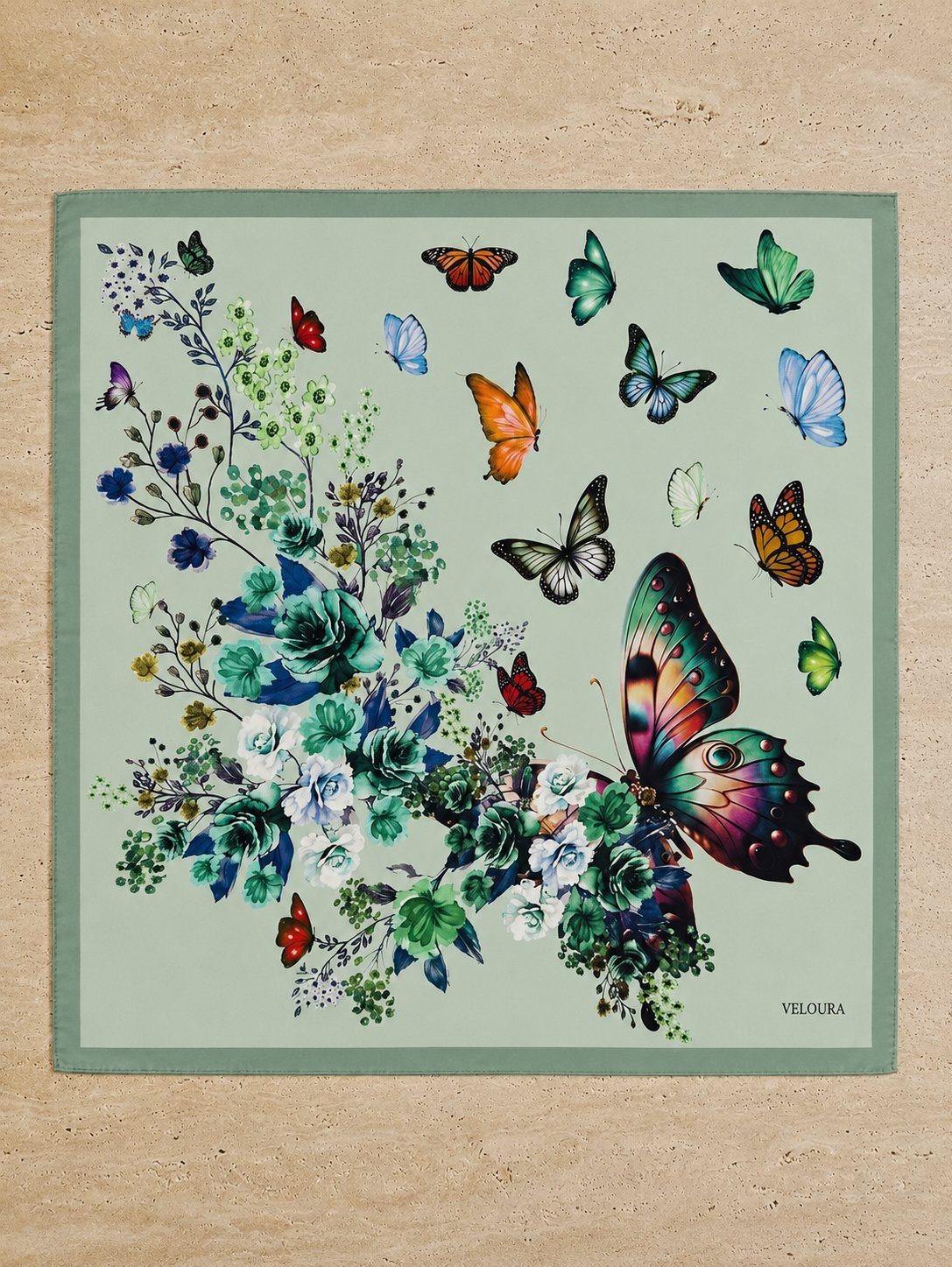 BUTTERFLY %100 İPEK FULAR