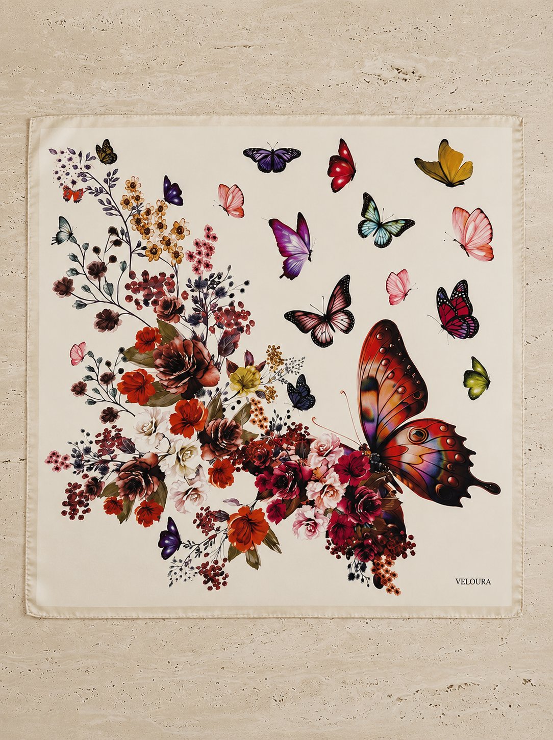BUTTERFLY %100 İPEK FULAR