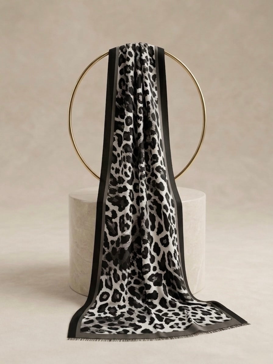 LEOPAR %100 İPEK FULAR