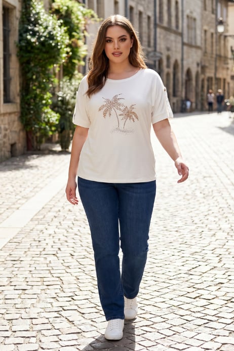 BEYAZ BÜYÜK BEDEN T-SHIRT