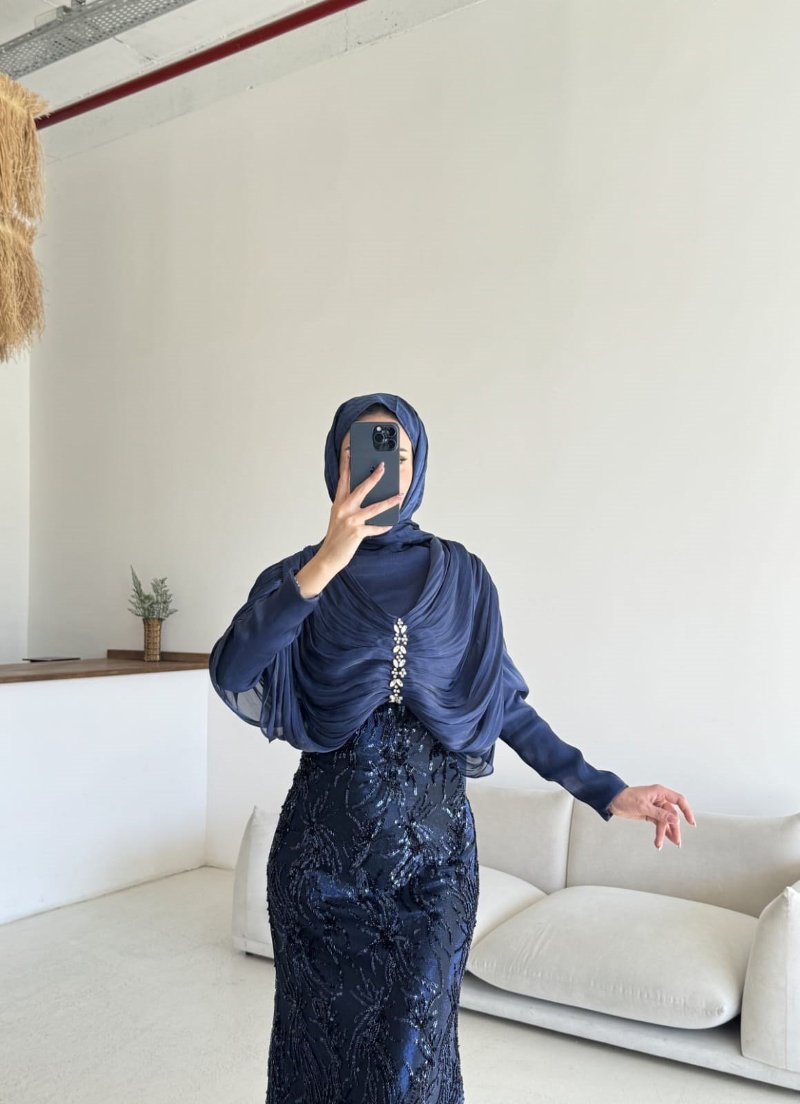 Aura Abiye Lacivert