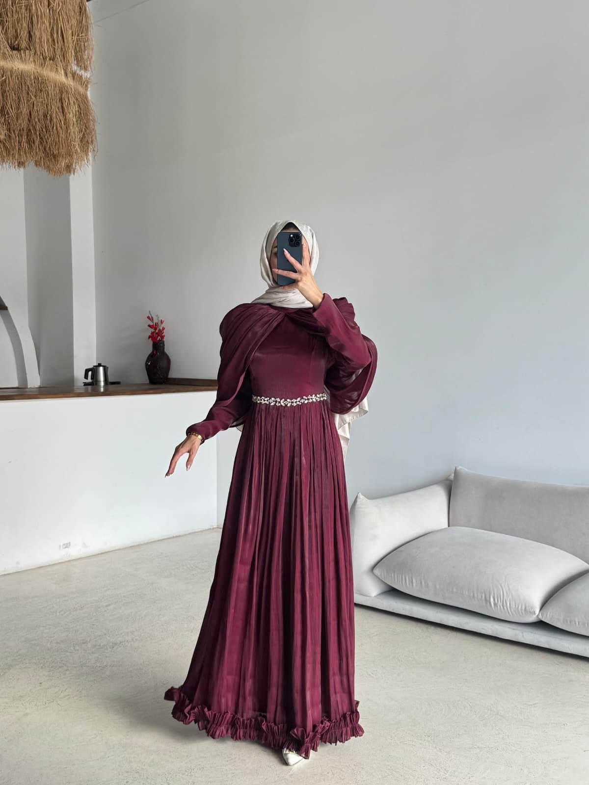 Hayal Abiye Bordo 