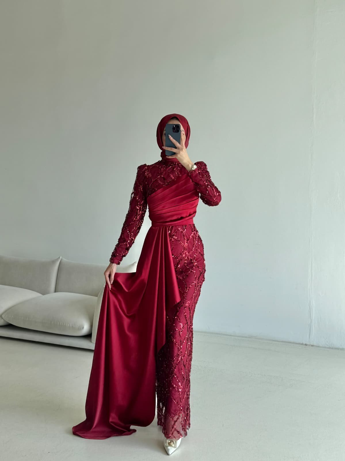 Lavinya Abiye Bordo