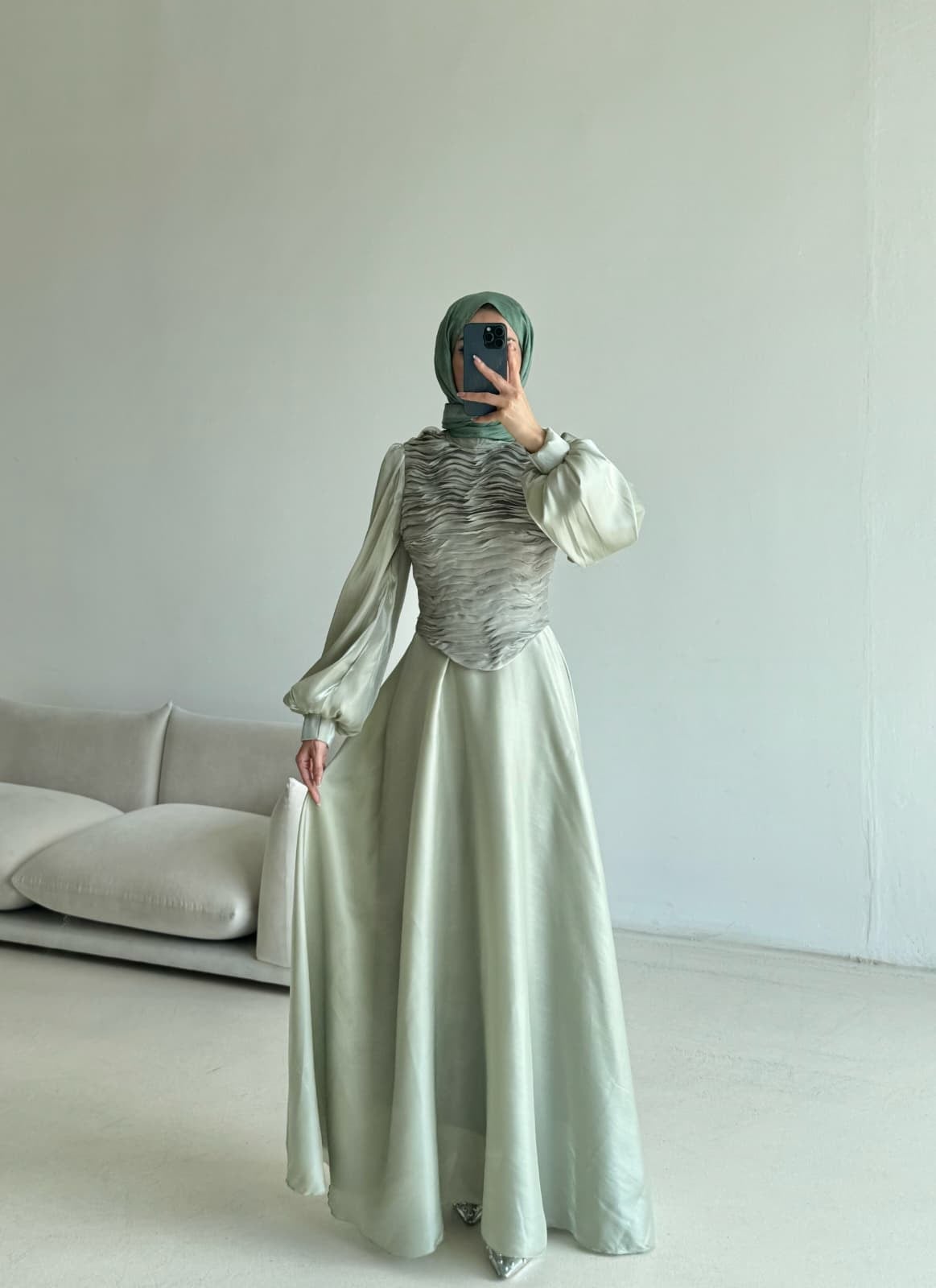 Meva Abiye Mint Yeşili