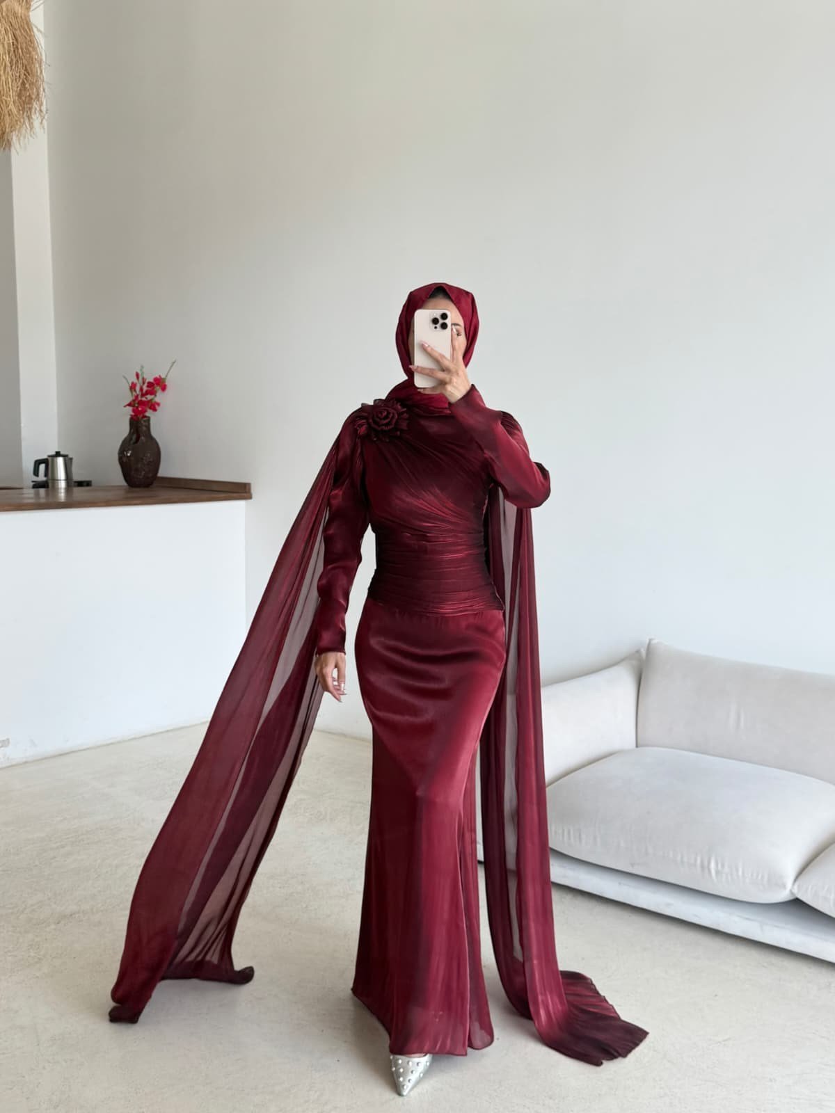 Sevda Abiye Bordo 