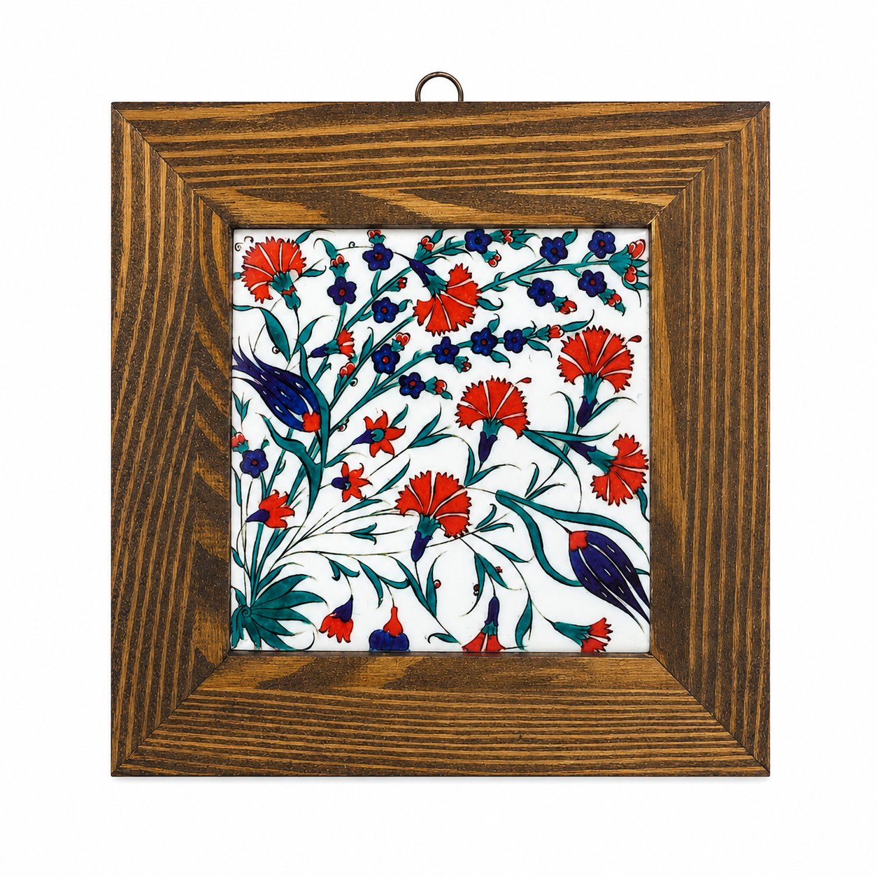 Ahşap Çerçeveli Dekoratif Seramik Tablo – Motif Koleksiyonu IV