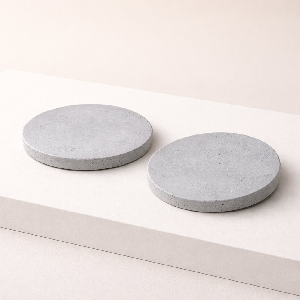 Beton Bardak Altlığı – Ofis ve Çalışma Masası İçin Minimal Çözüm