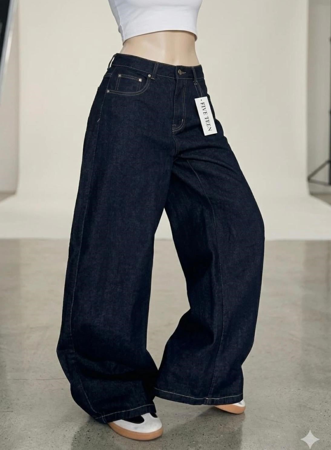 Wide Leg Geniş Paça Baggy Denim Jean Pantolon