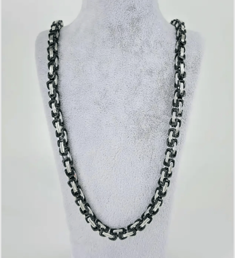 Rodyum Çelik Erkek Kolye 60 Cm - Ekl0039